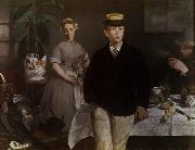 Edouard Manet Luncheon in the Studio (mk09) oil on canvas